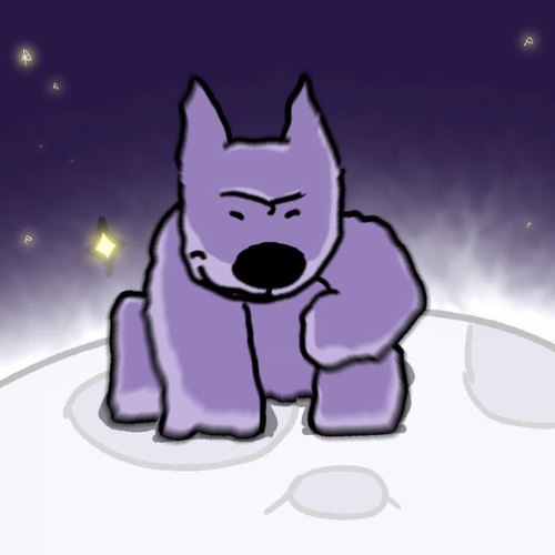 Doug the Dawg on the moon